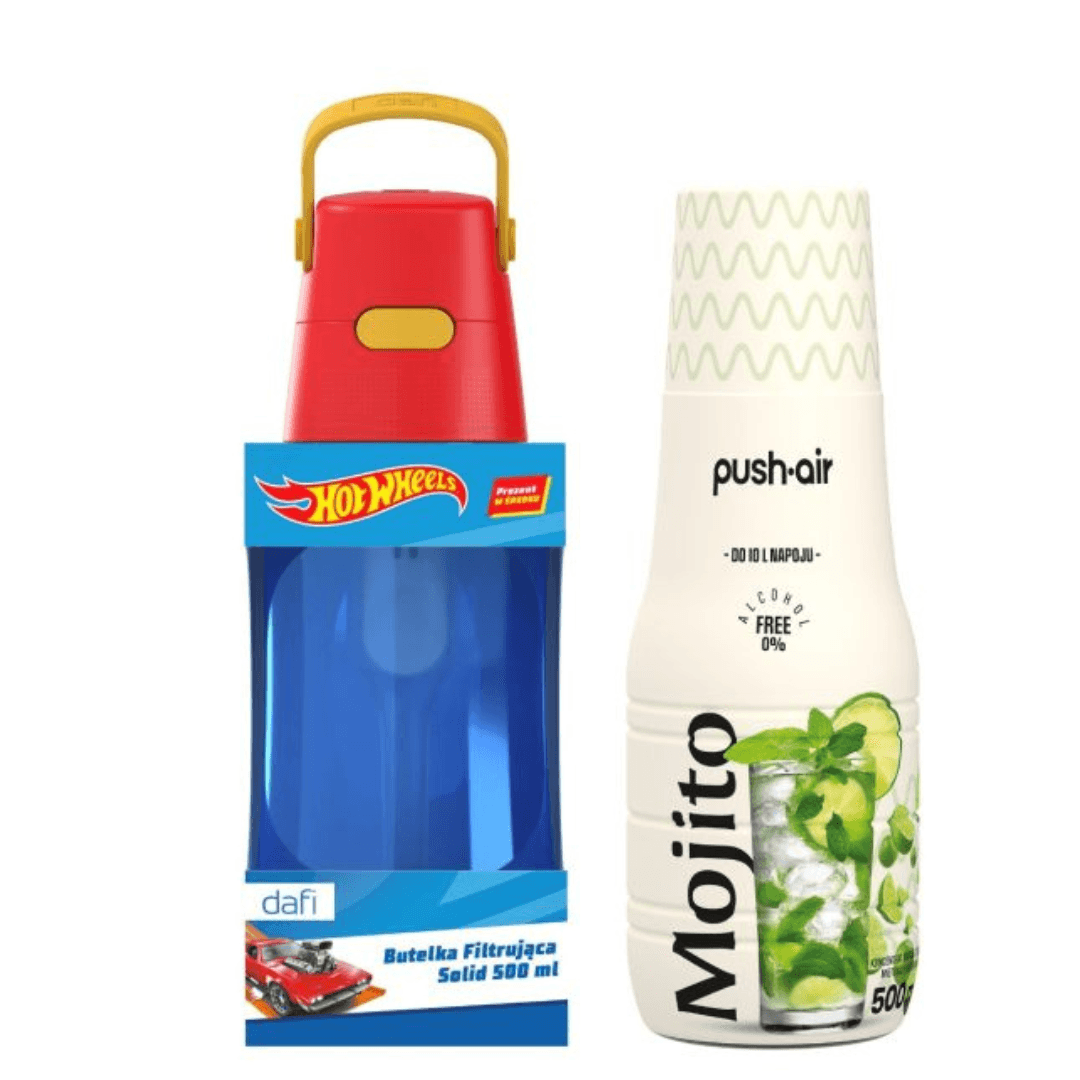 Dafi SOLID HOT WHEELS Filter Bottle 0.5 + MOJITO Syrup