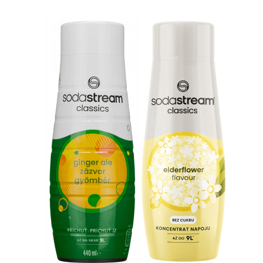 2 × SodaStream Malina + Bez sirupy Zero