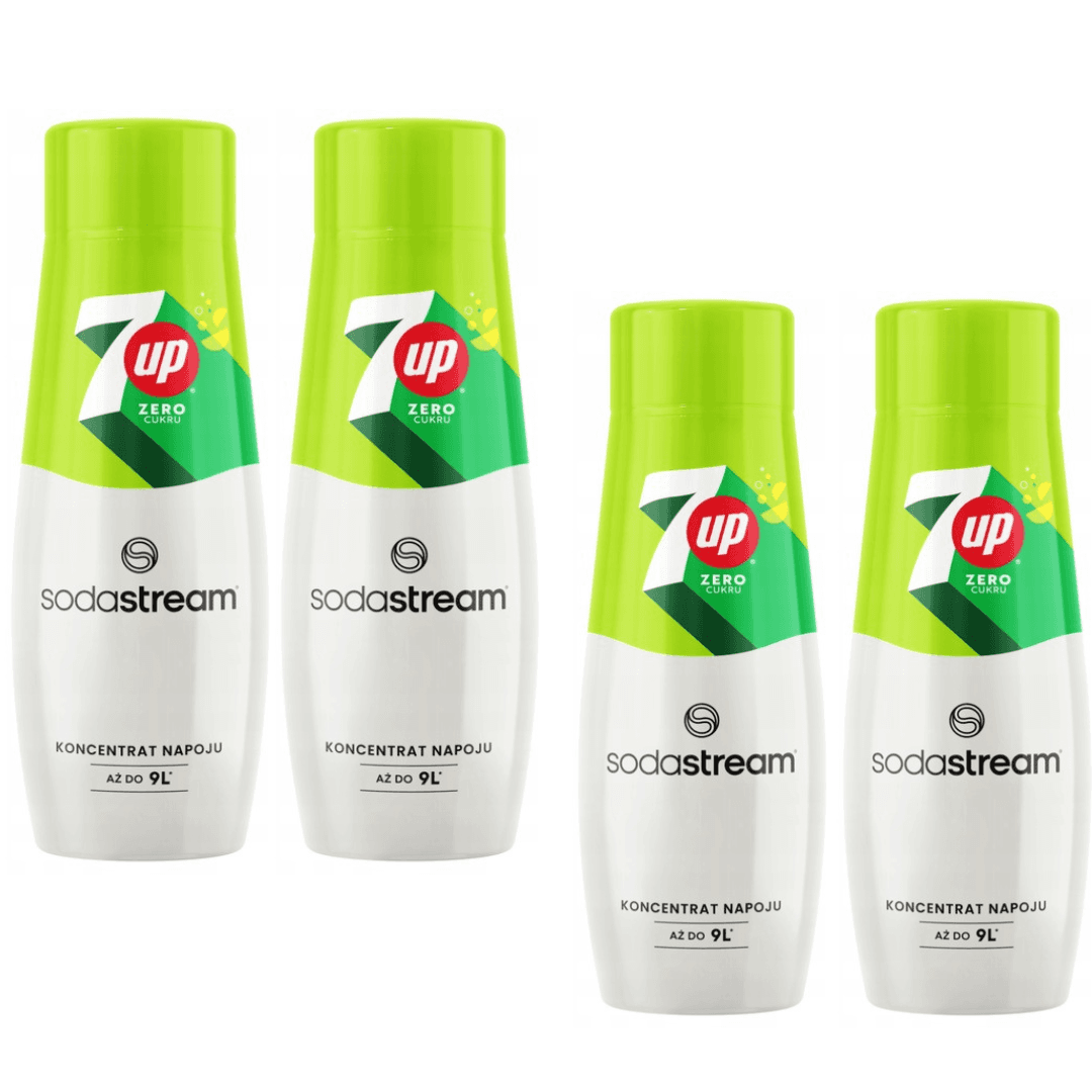 4x SodaStream 7UP ZERO sirupy