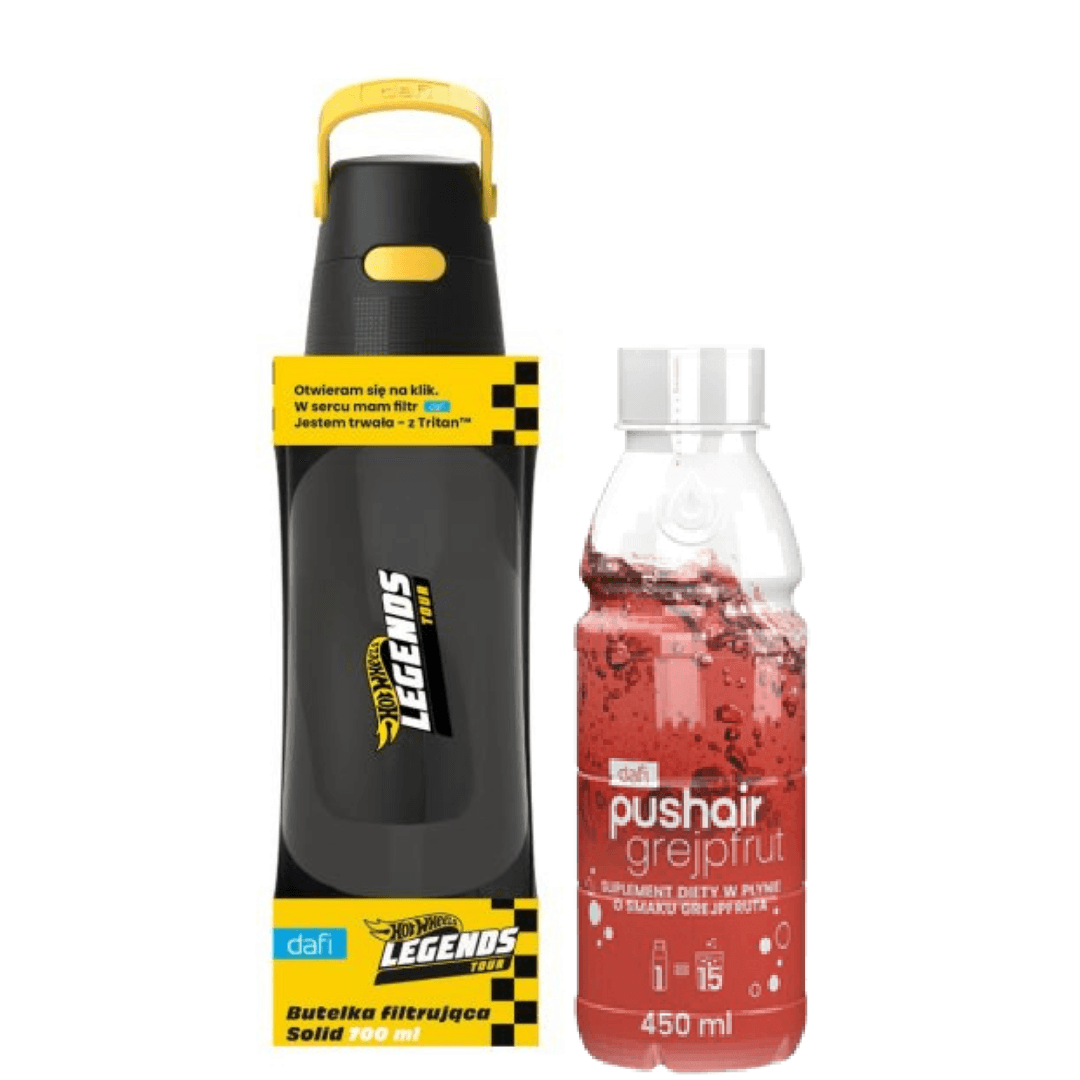 Dafi SOLID HOT WHEELS Filter Bottle 0.7 l + Grapefruit Syrup