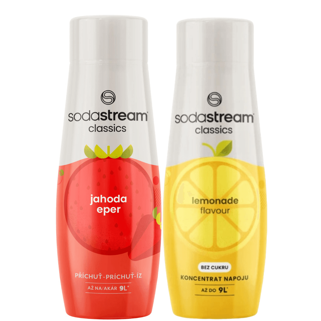 2 x SodaStream Jahoda + Lemonáda Zero sirupy