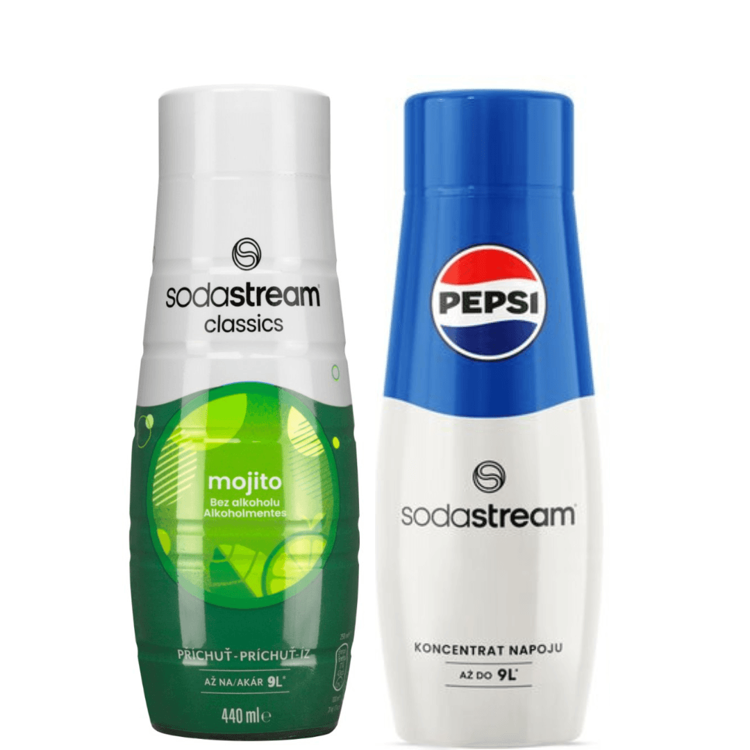 2 x SodaStream MOJITO + PEPSI sirupy