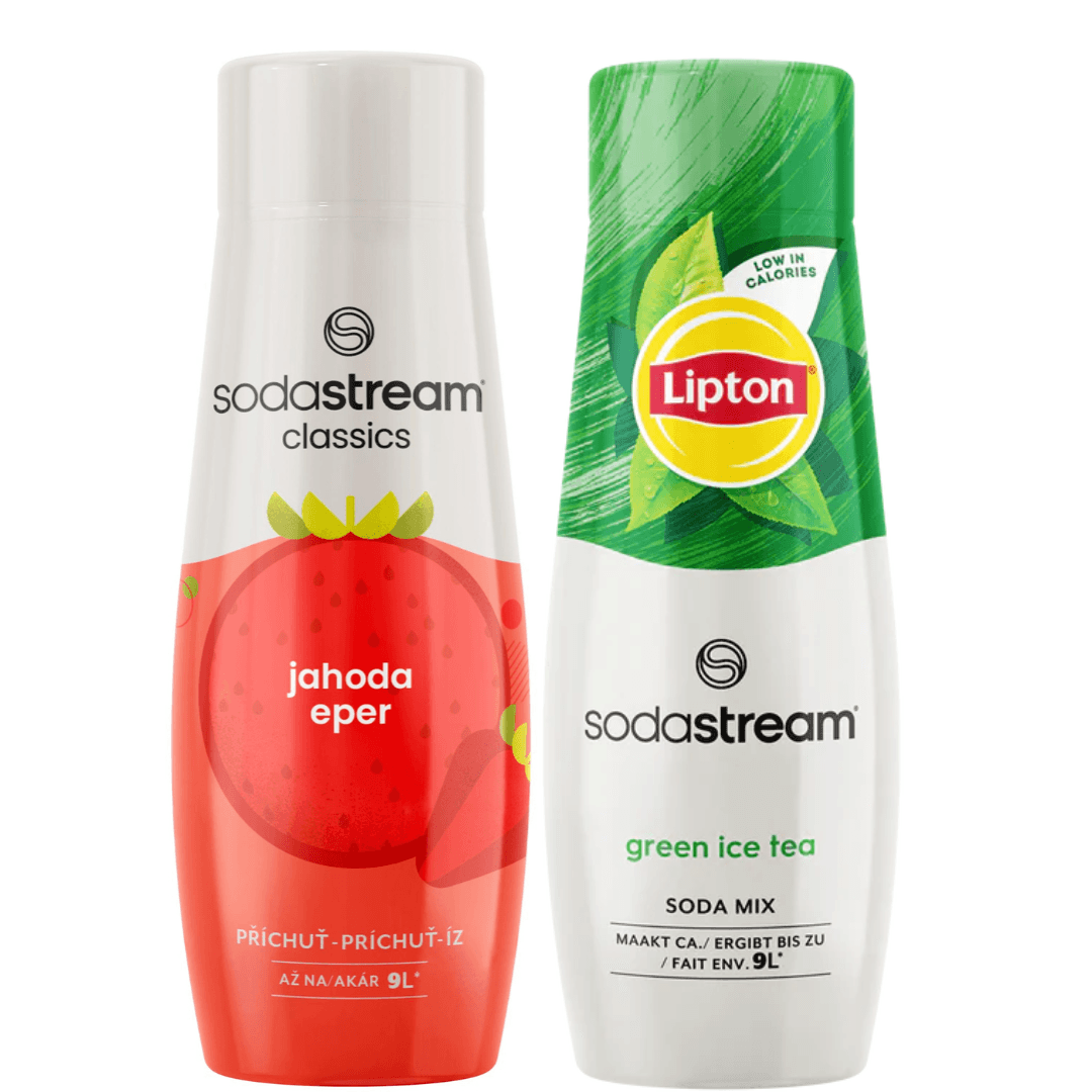 2 x  Jahoda + Lipton Zelený čaj sirupy