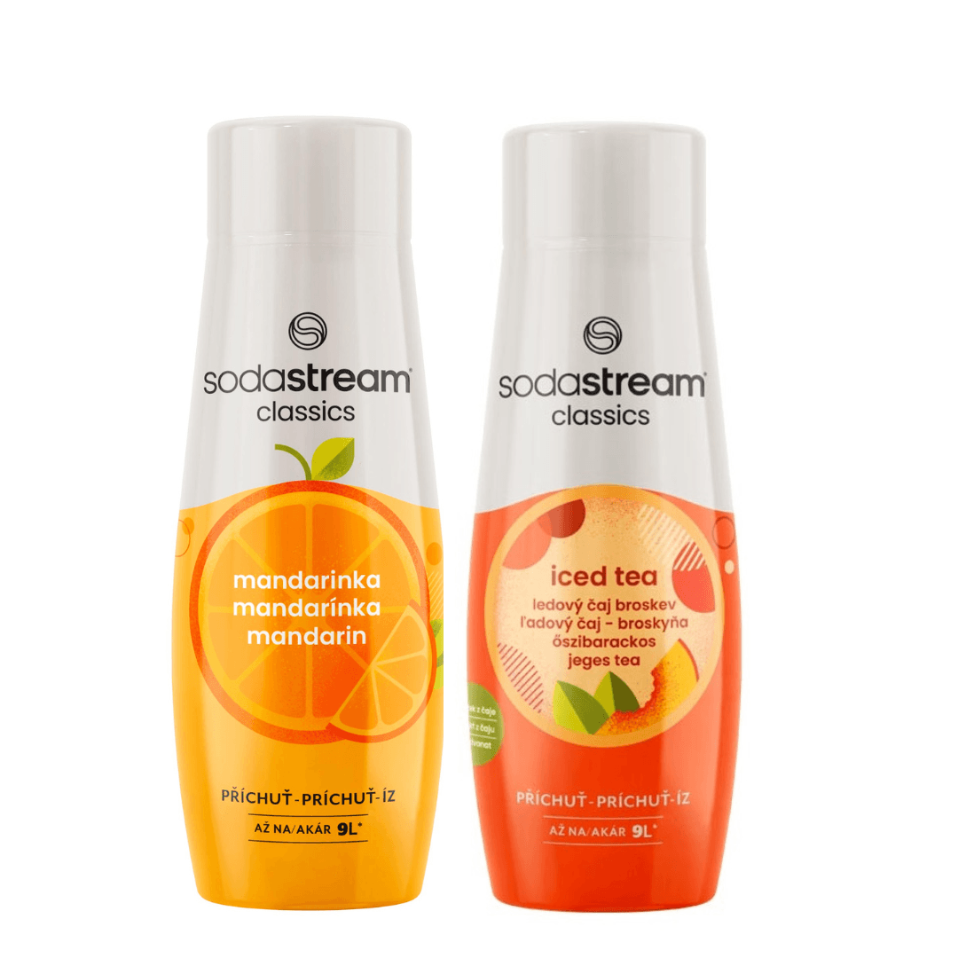 2 x Broskvový ledový čaj + Mandarinkový sirup
