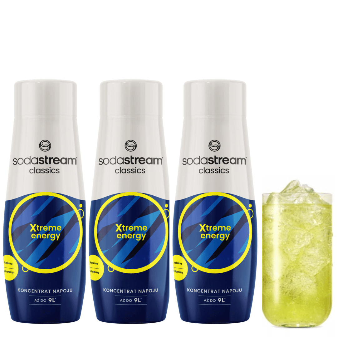 3x SodaStream Xtreme Energy Sirupy