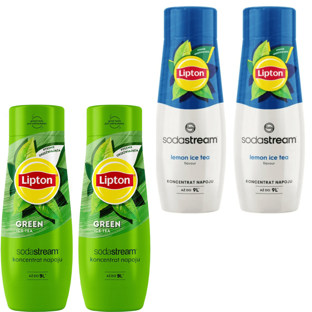 2x Lipton Citron + 2x Lipton Zelený sirup