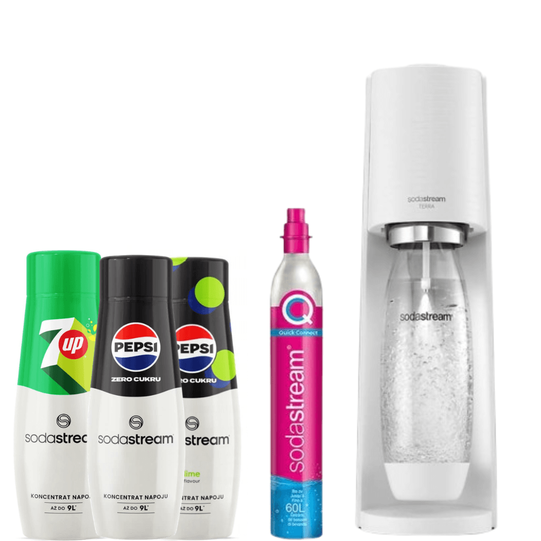 3 x Sirupy +Sodovkovač Terra White