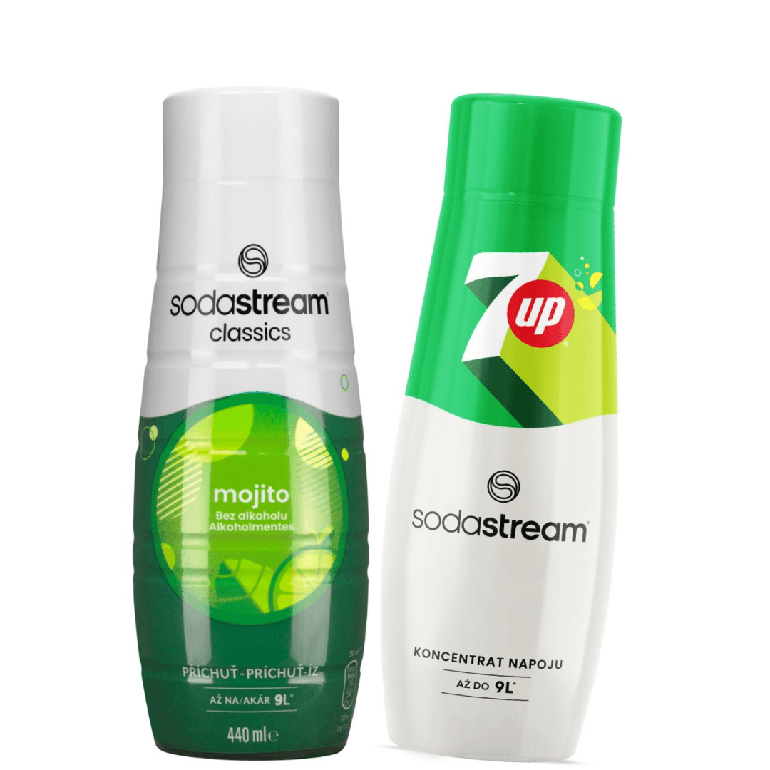 2 x SodaStream MOJITO + 7 UP sirupy
