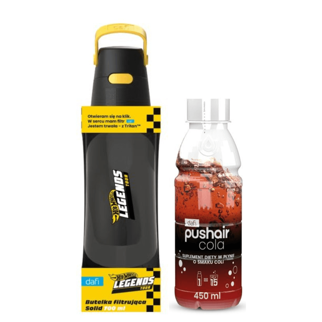 Dafi SOLID HOT WHEELS Filter Bottle 0.7 l + Cola syrup