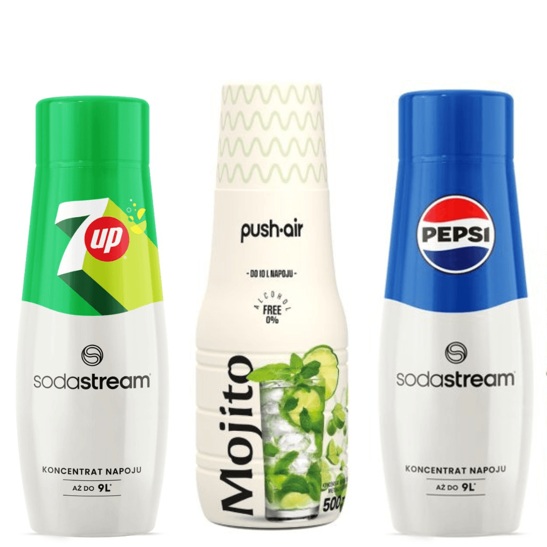 PUSHAIR MOJITO + SodaStream PEPSI a 7 UP