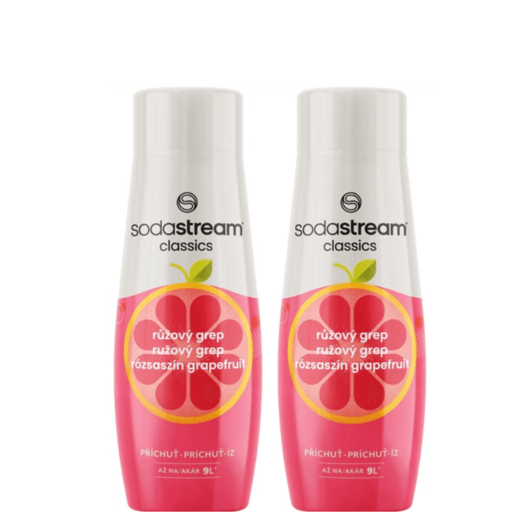 2x SodaStream růžový grapefruit sirupy