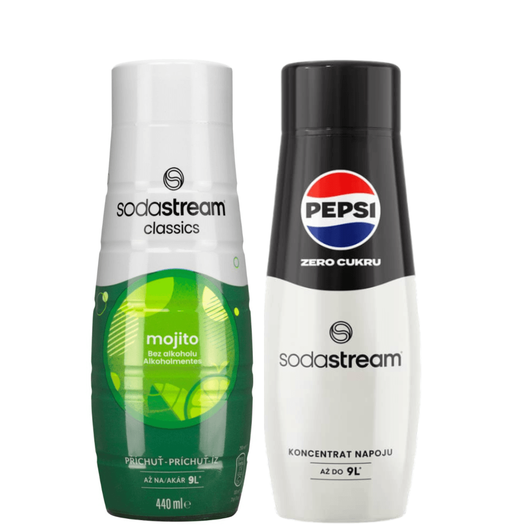 2 x SodaStream MOJITO + PEPSI MAX sirupy