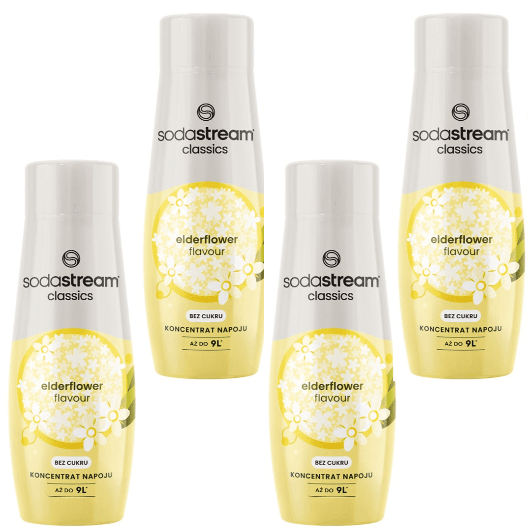 4x SodaStream Bezový květ ZERO sirupy