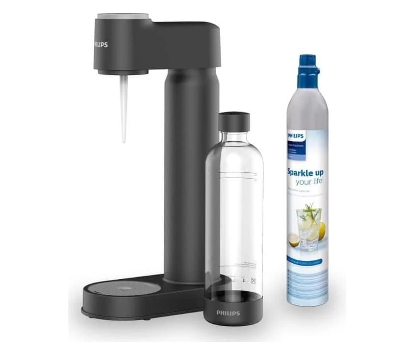 Philips výrobník sody (sodovkovač), s CO2 bombičkou, černý (ADD4901BK Lite)