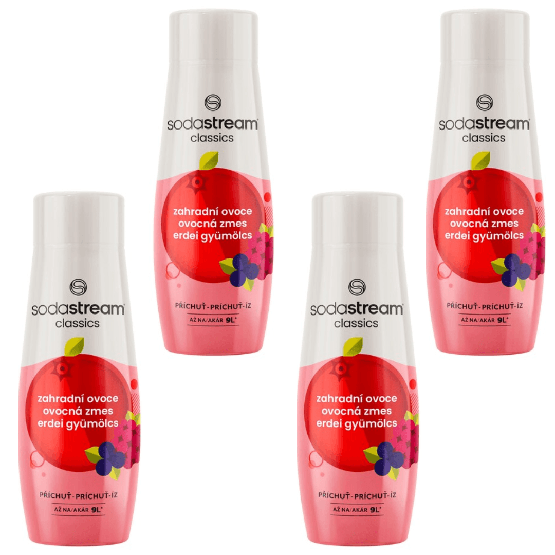 4x SodaStream Sirupy Zahradní Ovoce