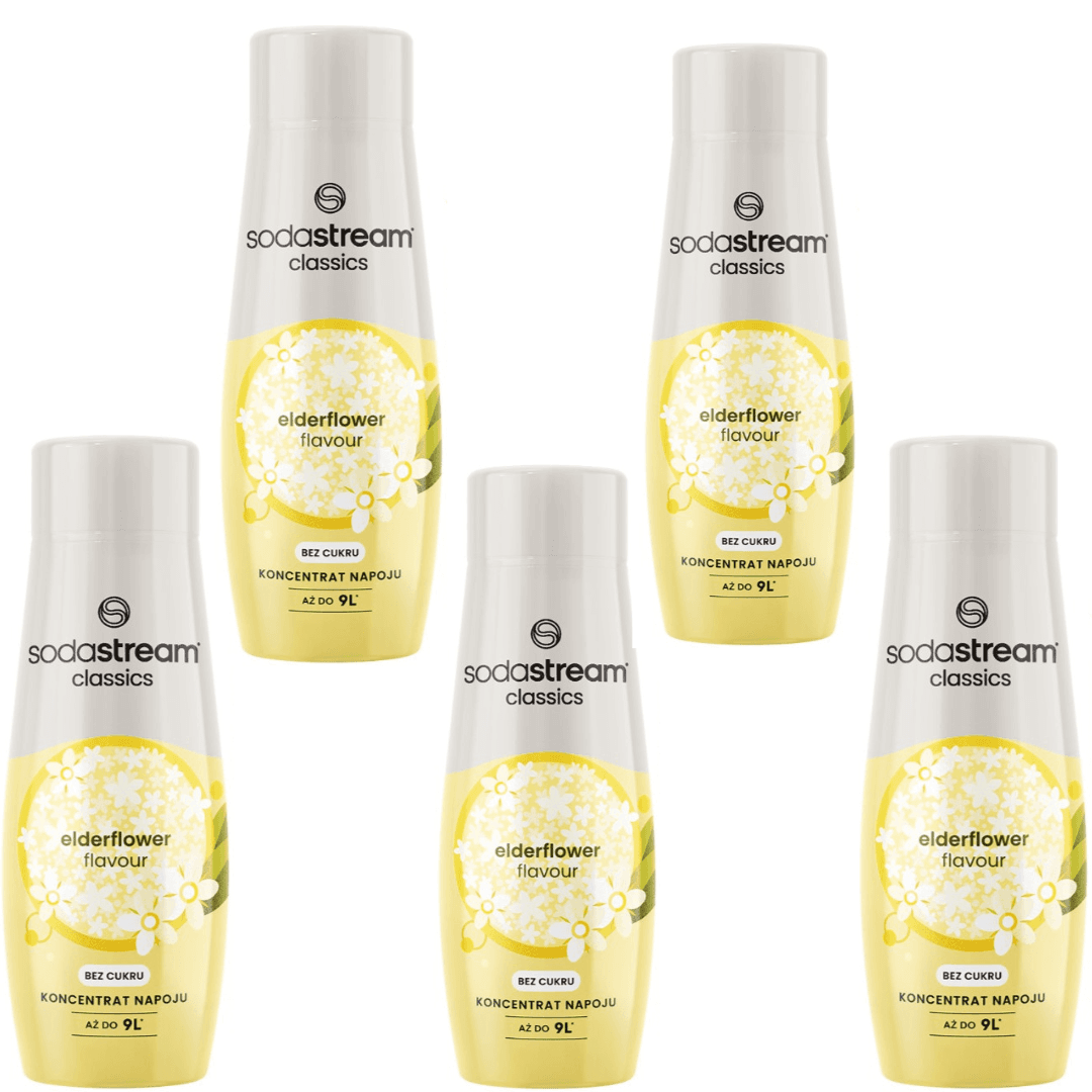 5x SodaStream Bezový květ ZERO sirupy