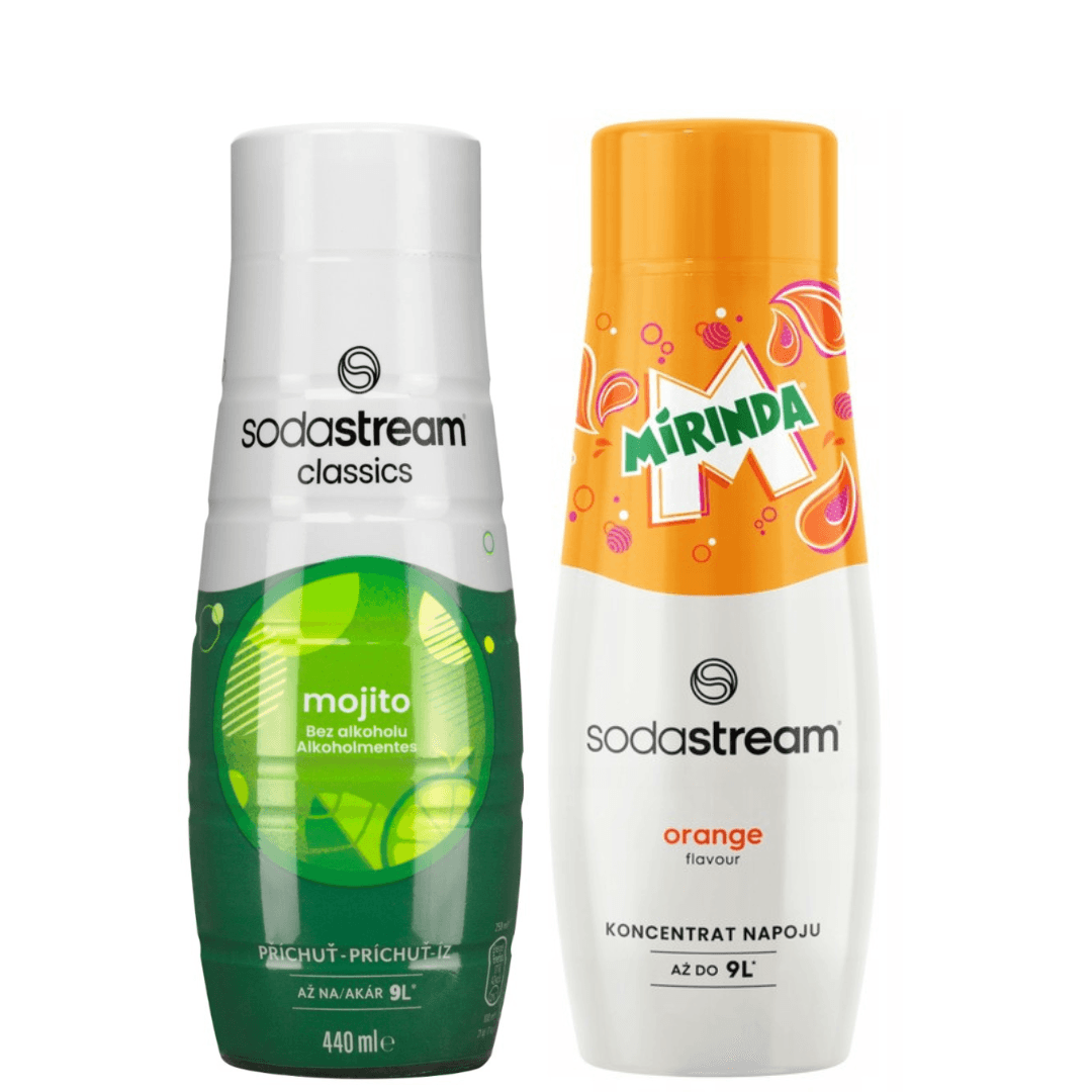 2 x SodaStream MOJITO + MIRINDA sirupy