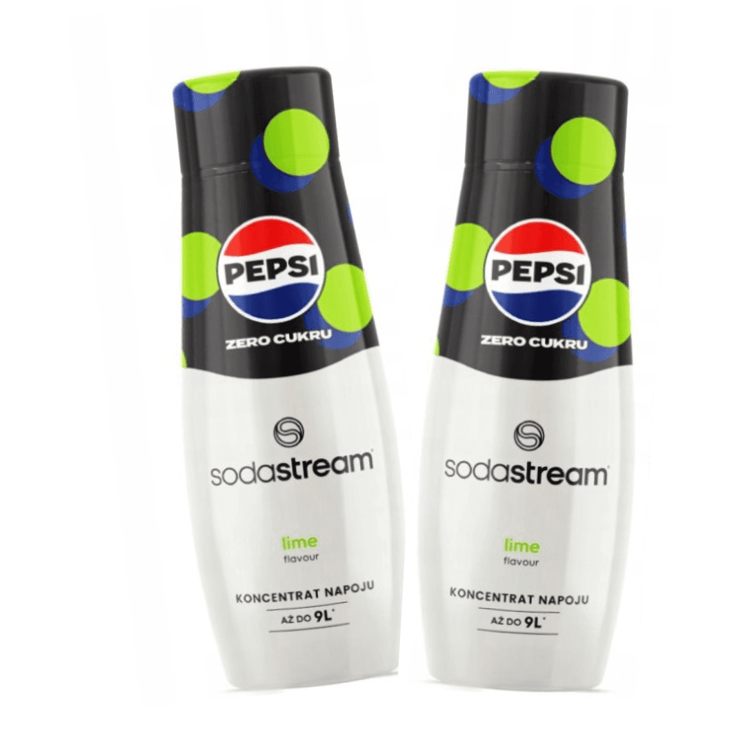 2x Pepsi Max Lime sirupy