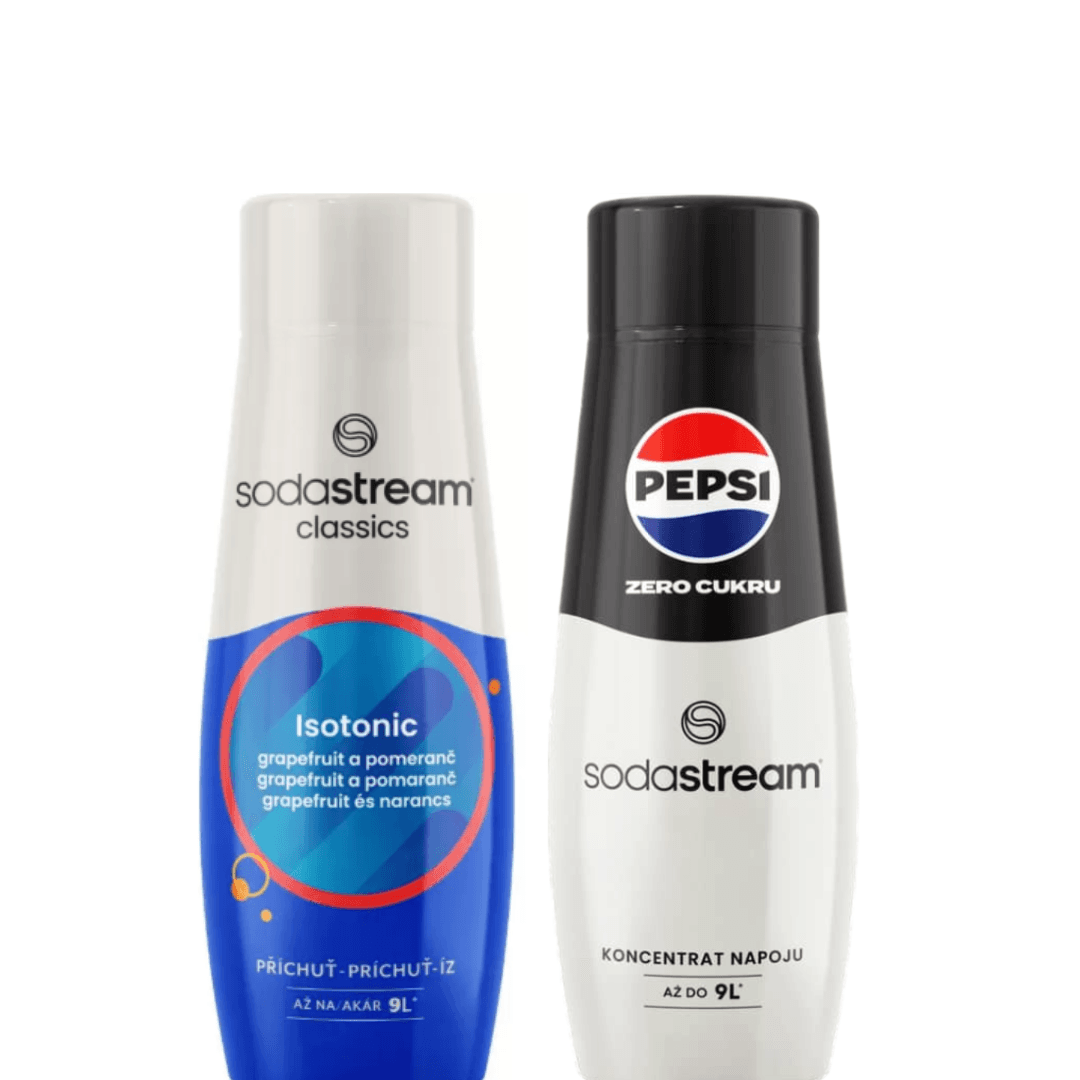 2 x SodaStream ISOTONIC + PEPSI MAX sirupy