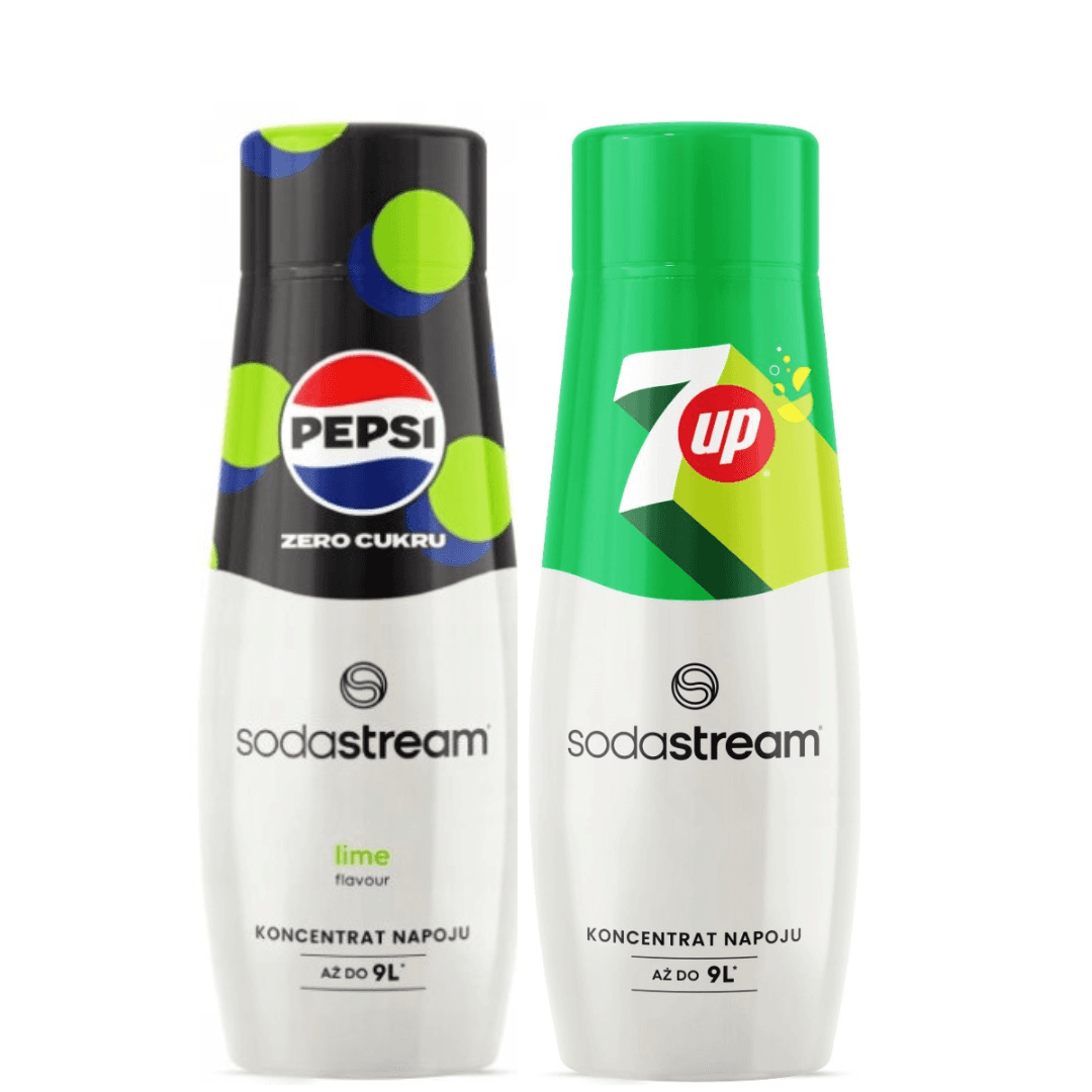 2 x PEPSI MAX LIME + 7 UP sirupy