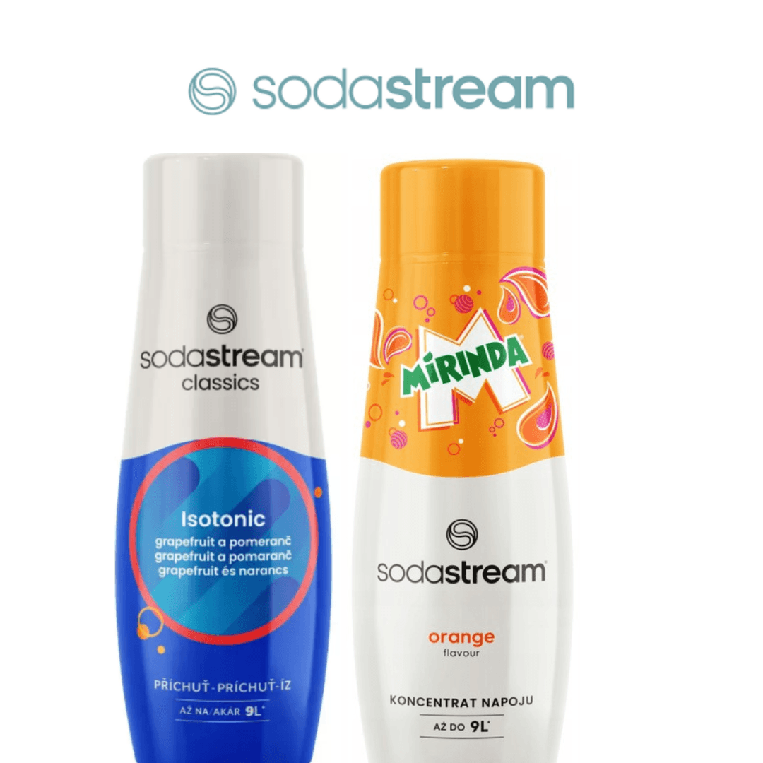 2 x SodaStream ISOTONIC + MIRINDA sirupy