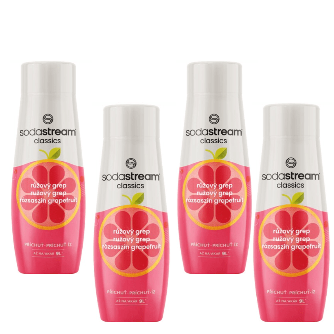 4x SodaStream Růžový Grapefruit sirupy