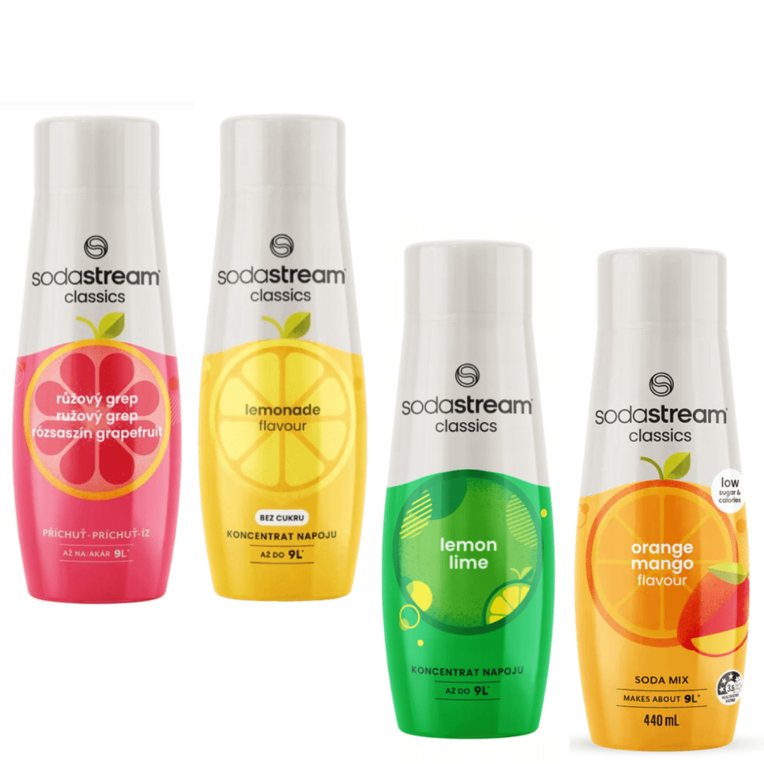 4x Pomeranč-Mango + Růžový Grapefruit + Limónáda Zero + Limetka