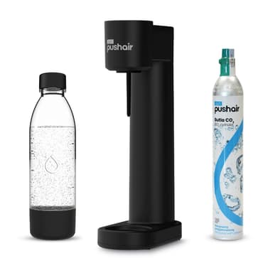 PUSHAIR sifon Dafi černý + kartuše CO2 + láhev 0,7