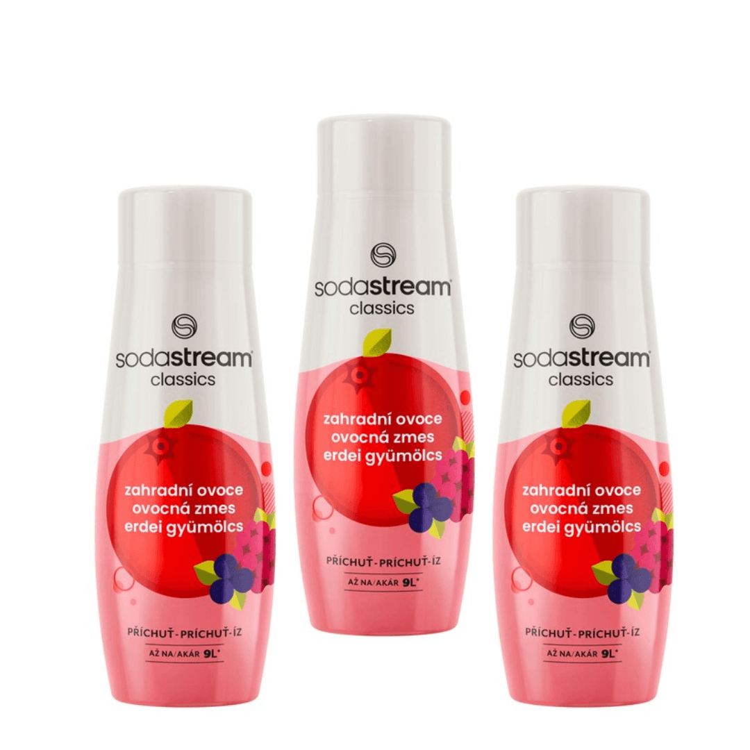 3x SodaStream Sirupy Zahradní Ovoce