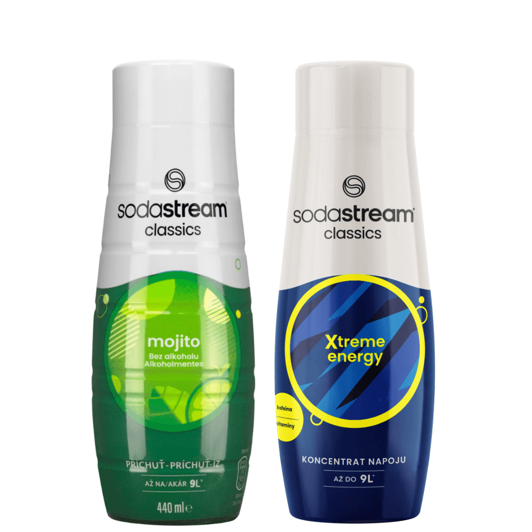2 x SodaStream MOJITO + ENERGY sirupy