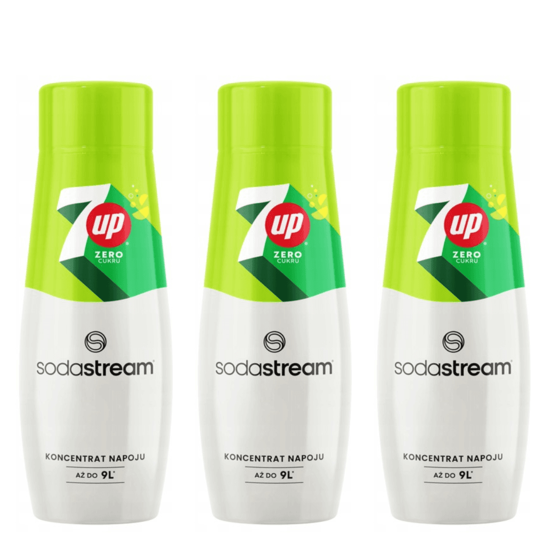 3× SodaStream 7 Up ZERO sirupy