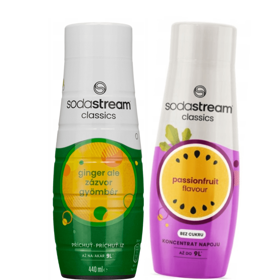 2 x SodaStream Marakuja+Ginger Ale sirupy
